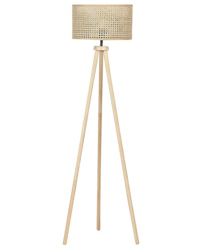Stehlampe rattan natürlich - stehlampe,