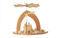 Teelichtpyramide mit Christi