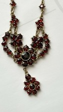 Vintage Granat Collier mit 333