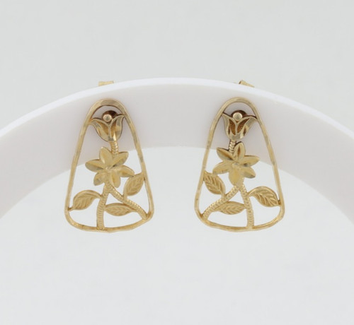 14k gelbgold blume - 14k,