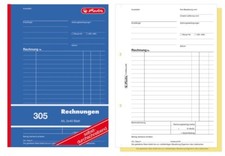 10x Herlitz 305 Rechnungsblock