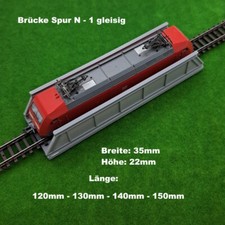 Brücke Spur N 4 Längen eingleisig - 3 tlg. Bausatz   3D Druck PLA 4 Farben (10)