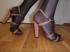GUCCI High Heels Sandalette echt Leder braun/bronze - EU Shipping!