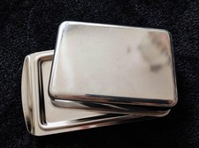 Küchenprofi Butterdose 250g Packung Edelstahl Aufbewahrungsdose 16x10cm