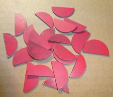 Graviermaterial ca 20 x Resopal rot/weiß ca. 30x15 cm