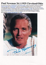 Autogramm - Paul Newman
