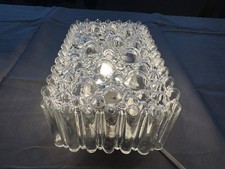 Bubbleglas-Wandlampe 60er 70er