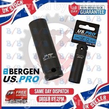 17 MM 1/2 ZOLL ANTRIEB 6PT 6 PUNKT EINZEL CR-V SCHLAGSCHRAUBER SECHSKANT STECKSCHLÜSSEL LANGE REICHWEITE