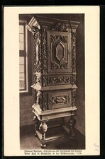 AK Hamburg-Altona, Museum-Schrank aus der Wohnstube des Hauses Peter Haß 