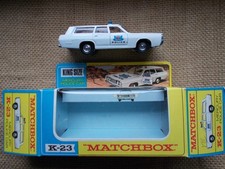 Matchbox Super Kings K-23 Mercury Police Car verchromte Radkappen England OVP