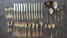 24189/ WMF Besteck 4800 Hamburg  90er Silberauflage 7-12 Personen  61-teilig