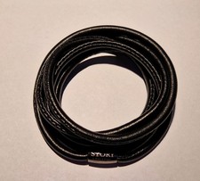 Lederarmband (oder als Halsband) Story by Kranz & Ziegler  -schwarz- 60cm NP 80€