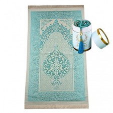 Gebetsteppich Taftstoff Blau