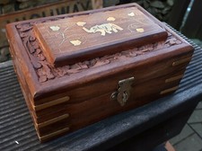 15x10 Schmuck Ring Holz kiste