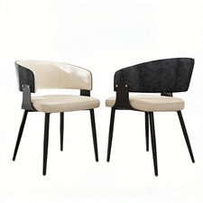 1/2er Set Esszimmerstuhl Leder