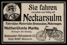 Alte Werbung Reklame 1908