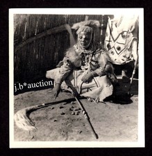 Südafrika WAHRSAGERIN IN TRADITIONELLEM KOSTÜM Kopfputz & Schmuck * Foto um 1930