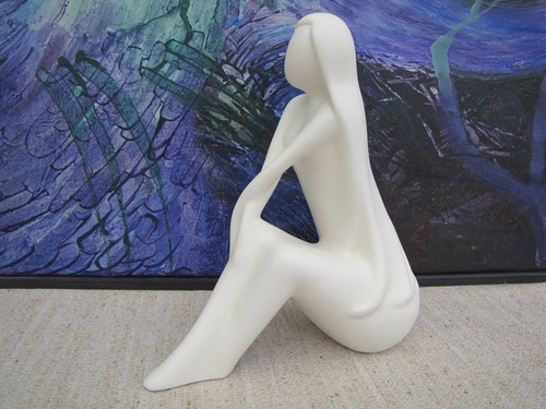 Gilde keramik figur sitzende - figur, "sitzende