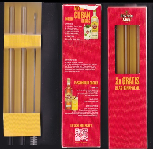 Havana club glashalm trinkhalm - club,