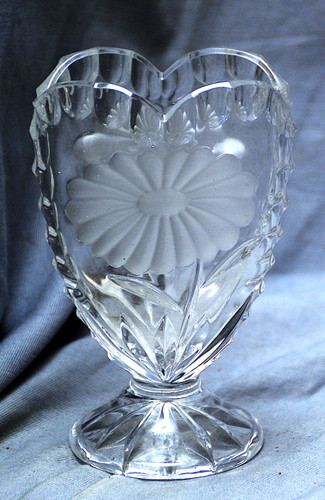 Vase herzvase pressglas - vase,