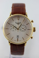 ELYSEE Stentor Herrenuhr Chronograph Datum Bauhausstil 43mm Ronda-Werk 13273