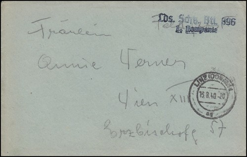 Feldpost briefstempel lds - feldpost,
