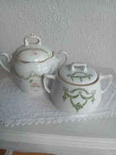 2x Jugendstil Zuckerdose