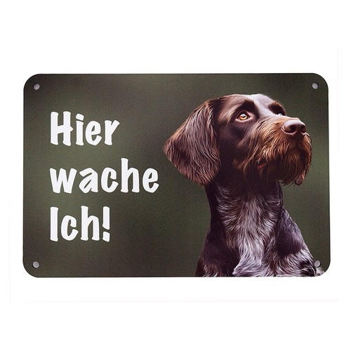 Deutsch drahthaar zaunschild - deutsch,