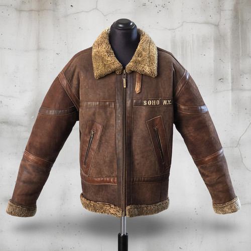 Herren vintage braun - braun, leder