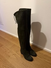 Velours Overknee Stiefel