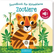 Ars Edition Zoo Tiere Soundbuch Hörspaß Kinderbuch ab 12 Monate Hardcover