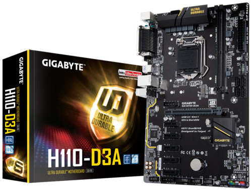Gigabyte h110 d3a mainboard - gigabyte, h110-d3a