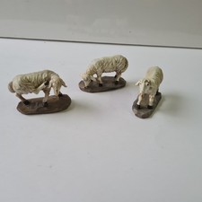3x Schafe für Krippe 5cm