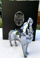 Richard Orlinski – WOLF SPIRIT (PEARL GREY EDITION) – Skulptur
