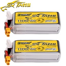 2X Tattu 1100mAh 11.4V 60C 3S