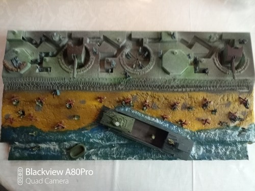 Day diorama mit airfix gun - d-day, 2