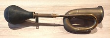 ALTE HUPE GEBOGEN, MIT HORN UND BLASEBALL AUTO, MOTORRAD ODER KUTSCHE, gebr.