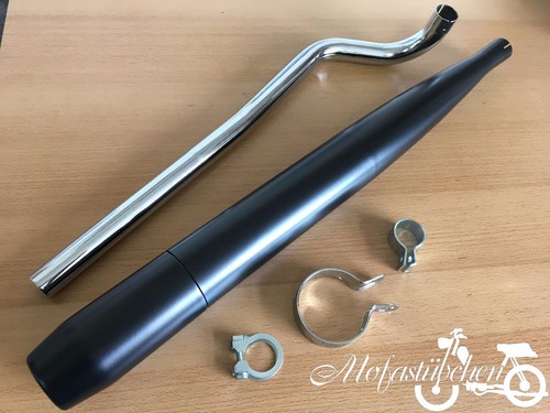 Set auspuff schwarz krümmer - schwarz,