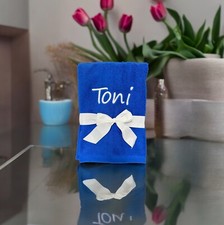 Handtuch Gästetuch Duschtuch personalisiert - bestickt mit Name / hohe Qualität