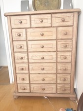 Kommode, Pinie gekalkt, Massivholz HxBxT 130 x 100 x 49 