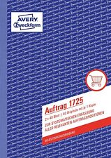 AVERY Zweckform 1725 Auftrag (A5, 2x40 Blatt, selbstdurchschreibend mit farbigem