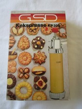 GSD Kekspresse KP 320 Metall Gebäckpresse Plätzchenpresse 12 Scheibe TOP