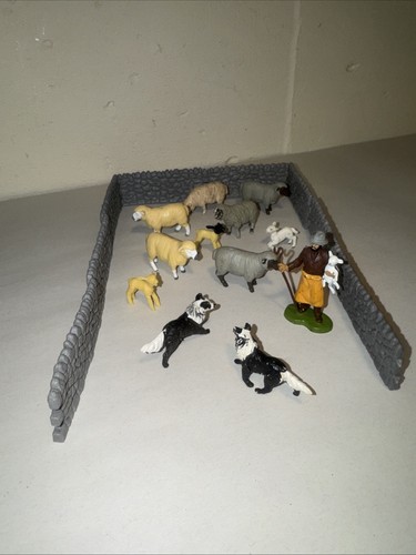 Britains farm shepherd - farm, hunde