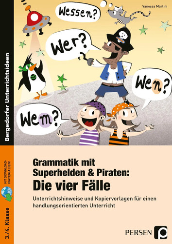 Grammatik mit superhelden - grammatik,
