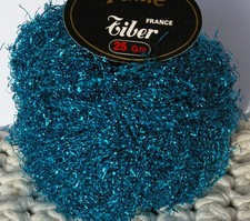 Effektgarn lurex garn türkis - garn,