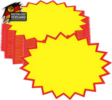 Preisschilder Starburst Blanko