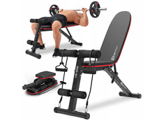 220kg Hantelbank Trainingsbank Multifunktion Bank Klappbar Homegym Beinsperre