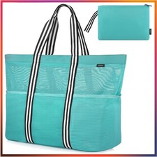 Familienfreundliche GAGAKU Strandtasche XXL - Wasser- und Sanddurchlässig