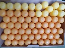 64 leere Ü - Ei Kapseln in braun / gelb zum basteln, Tombola ,  Hochzeit