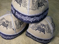 Trachten Filz Mütze Handarbeit aus Kirgisien Kasachstan Тюбетейка Larp Mittelalt